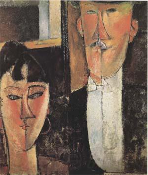 Amedeo Modigliani Bride and Groom  (mk09) Spain oil painting art